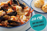 Red Lobster: Get $10 off any 2 adult entrées