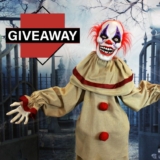 Fraser Hill Farm Halloween Giveaway: Win a 5-Ft. Frans the Talking Animatronic Clown