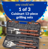 Grilling Month Giveaway: Win 1 of 3 Cuisinart 13-piece grilling sets thanks to Fingerhut