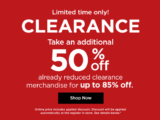 Kohl’s Clearance Sale 2023: Up to 85% off + Extra 50% off