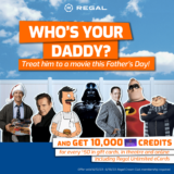 Regal Cinemas Father’s Day 2023 deal: Get 10,000 credits for every $50 spent in gift cards