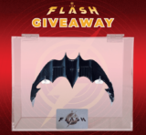 Win a replica Batarang from the movie The Flash from FYE