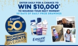 Ensure Nourishing Moments Promotion: Win $10,000 at ensurenourishingmoments.com