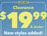 Clearance American Eagle 2023: items $19.99 and under