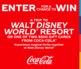 Coca-Cola Disney Thrills Sweepstakes: Win a trip to Walt Disney World Resort and more