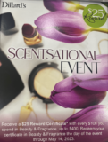 Dillard’s Scentsational Event: Get $25 in rewards for every $100 spent in beauty products