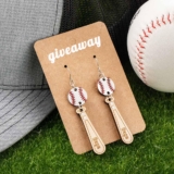 Getnamenecklace is giving away a pair of Personalized Name Baseball Earrings