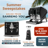 iDrinkCoffee Summer Sweepstakes 2023: Win a Sanremo YOU coffee machine valued at $9,000 and more