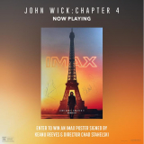 Megaplex Theatres is giving away a John Wick 4 poster signed by Keanu Reeves and Chad Stehelski