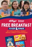 Kellogg’s FREE Breakfast for All 2023 promotion: Get a $5 off coupon and support No Kid Hungry