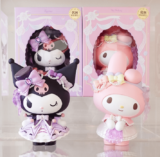 Miniso is giving away one My Melody and one Kuromi Tea Party Figurine