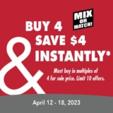 Smart & Final: Buy Four Save $4 instantly