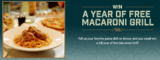 Win a full year of free Romano’s Macaroni Grill