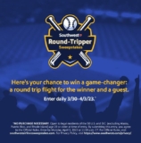 Southwest Round-Tripper Sweepstakes: Win 1 of 5 trips at southwestairlinessweepstakes.com