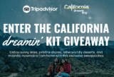 Tripadvisor Visit California Giveaway: Win 1 of 150 Dreamin’ Kits valued at $250 each