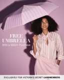 Victoria’s Secret: Get a FREE umbrella with a $100+ purchase