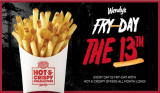 Wendy’s Friday the 13th Fry-day deal: Get FREE fries with any purchase
